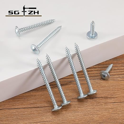 #8 x 1/2" Wood Screw 500Pcs Alloy Steel Standard Thread Truss Head Fast Self Tapping by SG TZH