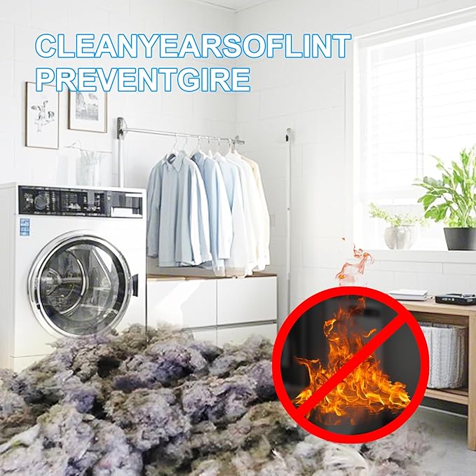 26 Inch Dryer Vent Cleaner Brush - 660mm Clothes Dryer Lint Vent Trap Cleaning Brush, Flexible Lint Remove for Household Dust Cleaning