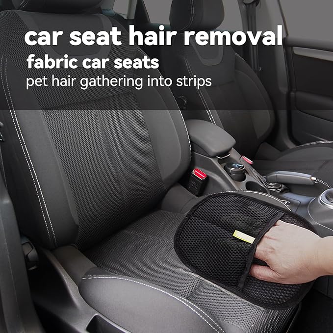 Blrmba Pet Hair Remover Gloves: Static Design, 9.4"×7.1" Reusable Lint Remover for Furniture, Clothing, Car Seats – Grooming Tool for Cats & Dogs, 2PCS