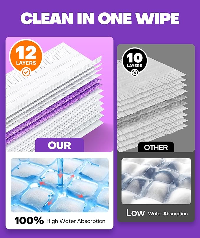 5X Cleaning Power Mop Refills for Swiffer Power Mop, 500+ Strips Multi-Surface PowerMop Refill Pads, 30 Count Disposable Powermop Wood Mops, Replacement Mopping Pad for Floor Cleaning