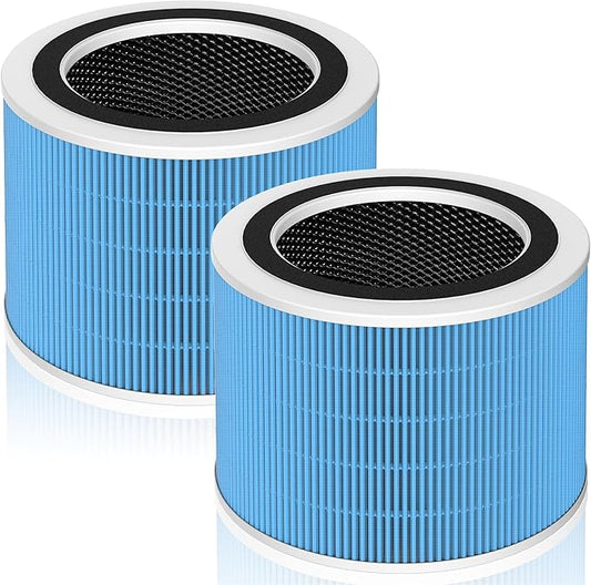Core 200S Smoke Remover Replacement Filter Compatible with LEVOIT Core 200S and Core 200S-P Smart WiFi Air Purifier, 3-in-1 H13 True HEPA Activated Carbon Filter, Core 200S-RF-SR, Blue, 2 Pack