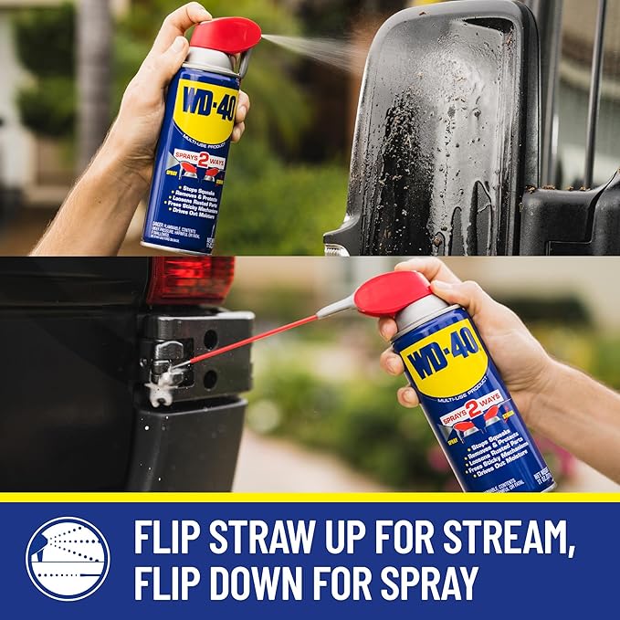 WD-40 Original Formula, Multi-Use Product with Smart Straw Sprays 2 Ways,12 OZ [12-Pack]