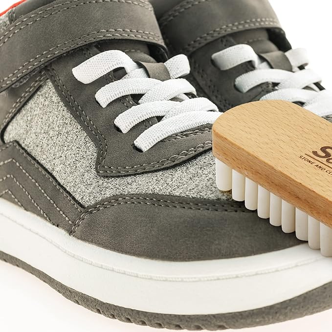 Variety Shoe Brush Kit - Double-Sided Shoe Polish Applicator & Horse Hair Brushes for Polishing - Nubuck & Suede Brush for Shoes, Soft Leather Cleaning with Microfiber Cloth