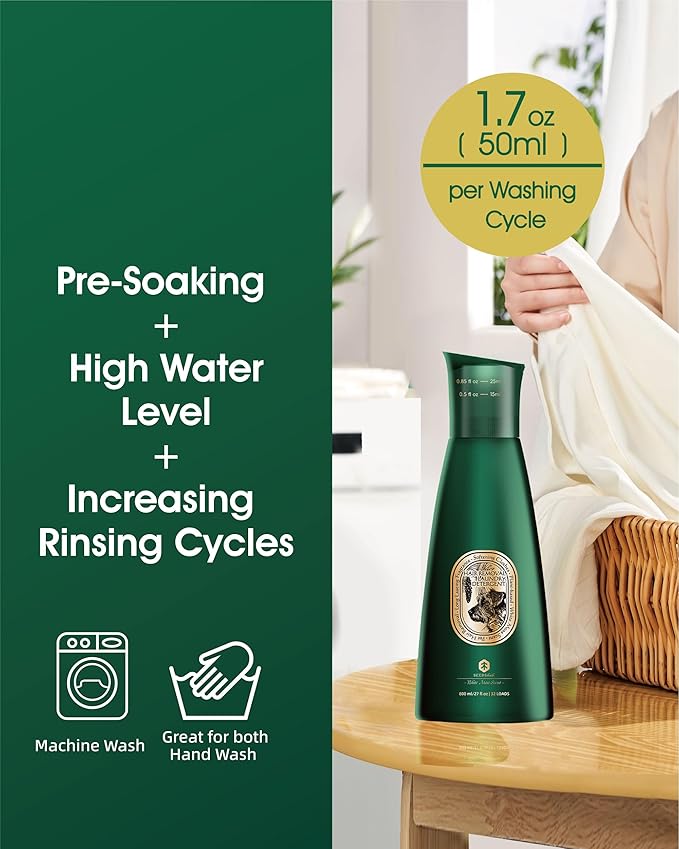 Seedshub Pet Hair Remover for Laundry, 6-in-1 Dog Laundry Detergent Concentrate (Non-Dissolving), Repels Up to 90% Fur, Odor & Stain Remover, Cedar Scent, 27 fl oz, 32 Loads