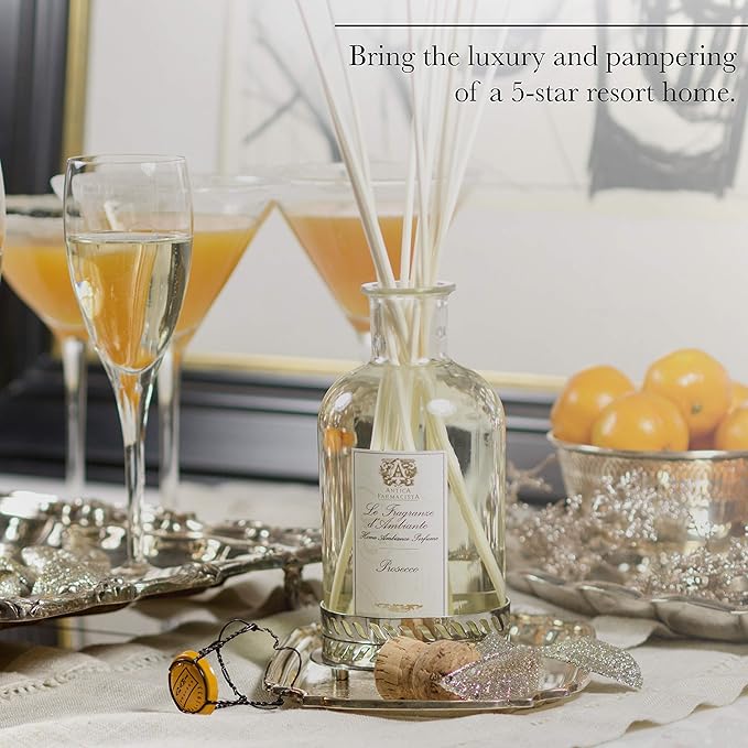 Antica Farmacista Home Ambiance Diffuser - Long-Lasting Reed Scent Diffuser - Luxury Room Freshener Gift - Prosecco, 16.9 fl oz