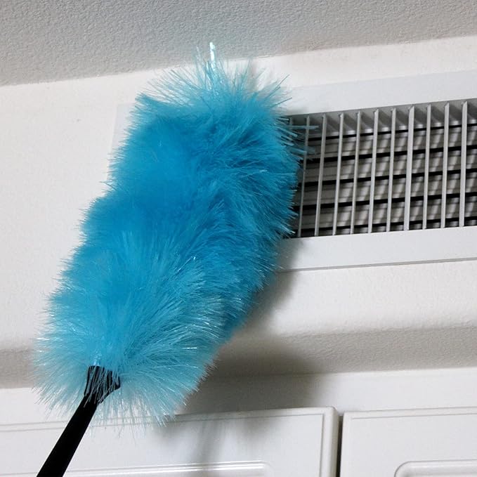 CleanAide Electrostatic Dusting Wand for Cobwebs, Ceiling Fans, High Surfaces & More, Lightweight & Non-Scratch for Home & Office Cleaning