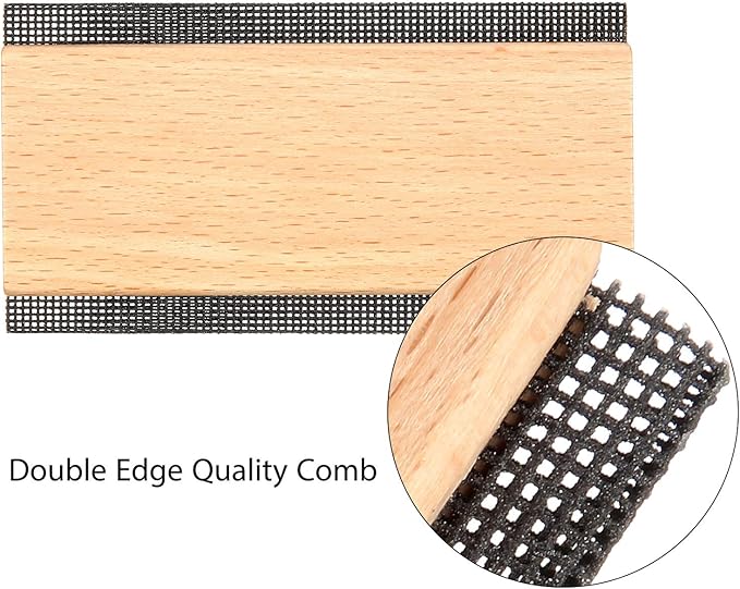 Boao 2 Pcs Wool Comb Laundry Sweater Cashmere Comb Removes Pills and Fuzz from Clothing Pill Remover for Scarves, Wool Coats, Pant Legs, Knits and Woolens