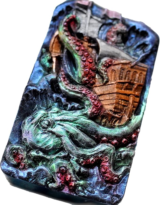 Kraken Silicone Mold for SOAP Making Resin Candle Wax Plaster Cake Chocolate Octopus