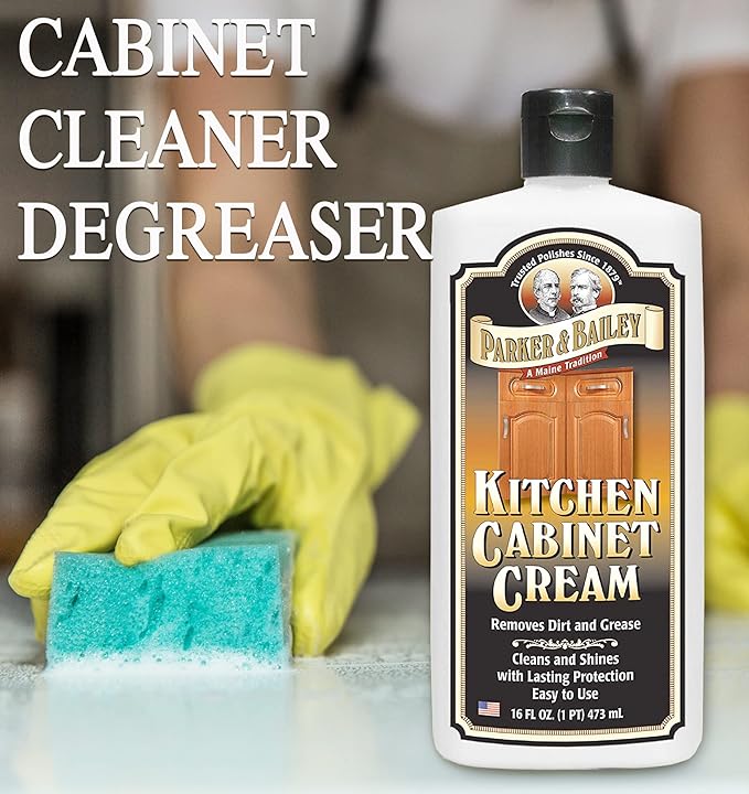 Parker and Bailey Kitchen Cabinet Cream-Wood Cleaner-Grease Remover 16 oz (3)