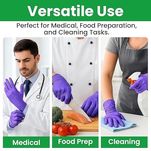 SafeWay Nitrile Gloves, 2000 Ct, Small, Powder-Free, Latex-Free, All-Purpose, Professional Disposable Gloves with Textured Fingertips for Medical Use, Food Prep, Cleaning, Tattoo & More