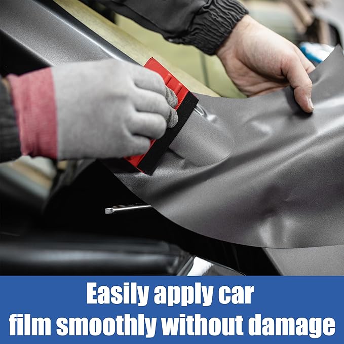 Tint Squeegee, 30 Pcs Deformation-Resistant Vinyl Squeegee with Fabric Felt Edge and Removable Felt Pad, Prevents Scratches and Scuffs, 4x2.9 Inches, for Window Tinting, Car Film or Poster Application
