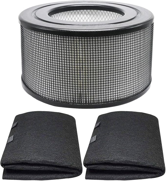 20500 H13 True HEPA Filter Replacement Kit Compatible with Honey-well 10500 (EV-10), 17000, 17005 Series Air Purifiers, Traps Airborne Particles & Odors(1 HEPA + 2 Carbon Pre-Filter)