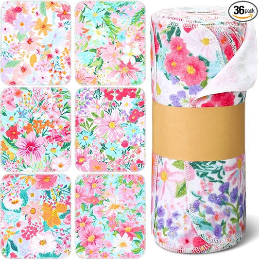 36 Pack Reusable Cleaning Cloths Washable Cotton Kitchen Towels for Home