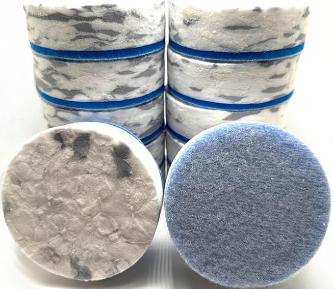 Refill Pack of 12 Drill Powered 3.5” Magic Sponge Erasers Infused with Scouring Nuggets, 10x Durability vs Traditional Erasers, Advanced Cleaning for Bathroom Kitchen Floors, Round 3.5"x1.25" Thick