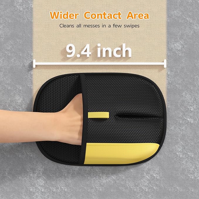 Ulyuhoda Pet Hair Remover - 2025 New Electrostatic Magic Brush Pet Hair Remover Glove, Reusable Cat & Dog Hair Remover Tool for Clothing, Couch, Furniture, Carpet, Car Seat, Cat Grooming Glove, 2 PCS