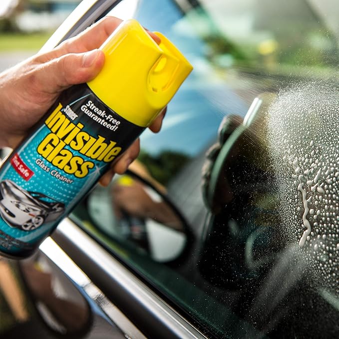 Invisible Glass 91163-4PK Premium Aerosol Glass and Window Cleaner for Auto and Home, Streak-Free, Ammonia-Free, Tint-Safe, 15 oz (Pack of 4)