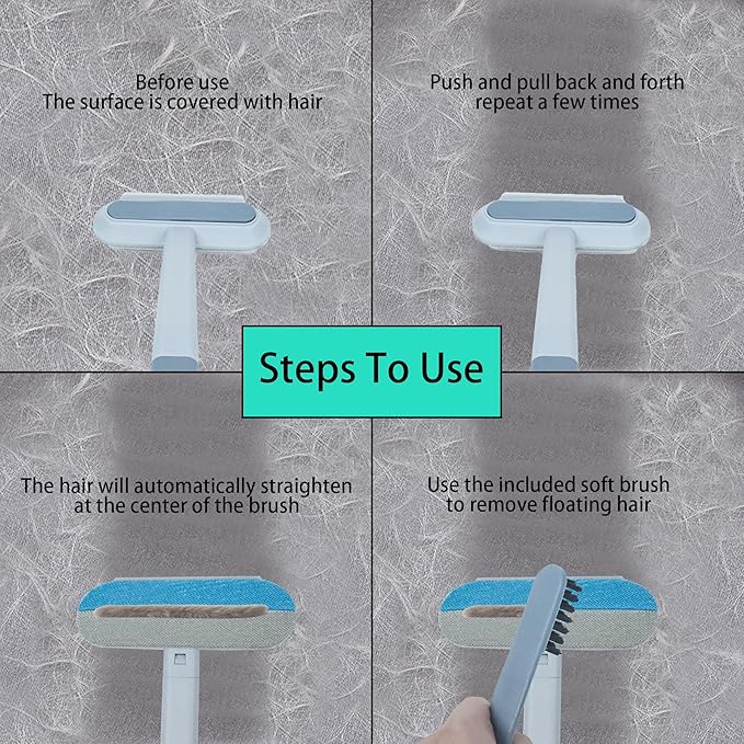 Multifunctional Pet Hair Remover Tool for Furniture,Multifunctional Double Sided Dogs Cats Hair Removal Brush & Pet Grooming Comb,Washable and Reusable,Suitable for Sofas,Carpets,Clothes,Pet beds,Etc