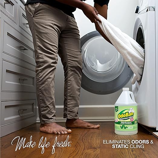 OdoBan Disinfectant Concentrate and Odor Eliminator, Made in the USA, Original Eucalyptus Scent, 8 Gallons