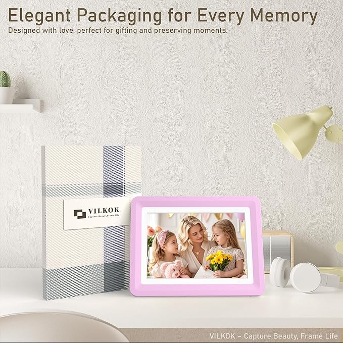 6-Pack 5x7 Picture Frame or 4x6 with Mat – Shatterproof Plastic Picture Frames for Family, Nursery & Playroom, Wall & Tabletop Frame for Home or Office, Safe Lightweight Design, Dreamy Pink