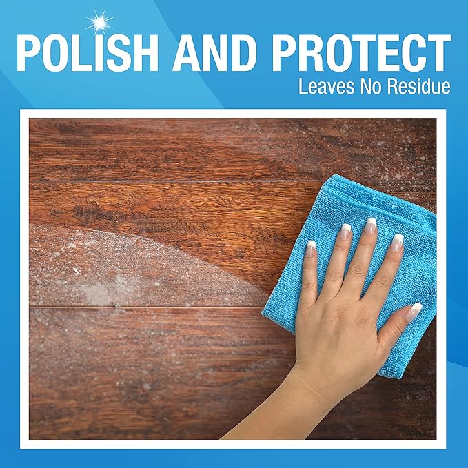MiracleWipes for Wood Surfaces, Remove Dirt and Grime Buildup, Clean, Protect, and Polish Cabinets, Furniture, and Wood Floors, Great for Kitchen and Bathroom Cleaning Support - 60 Count (Pack of 2)