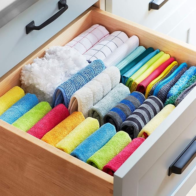 E-Cloth 10-pc Home Cleaning Combo Set, Microfiber Cleaning Supplies Includes Reusable Microfiber Cleaning Cloth and Mop for Floor Cleaning, Washable and Reusable, 100 Wash Promise