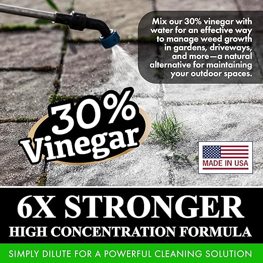 Nature's Freedom 30% Concentrated Vinegar, 2 Gallons - 6X Strength