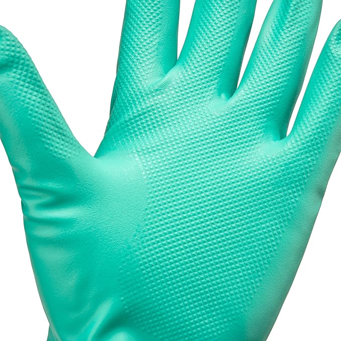 TUSKO PRODUCTS Best Nitrile Rubber Cleaning, Household, Dishwashing Gloves, Latex Free, Vinyl Free, Reusable not Disposable, Extra Small XS, (1 Pair)