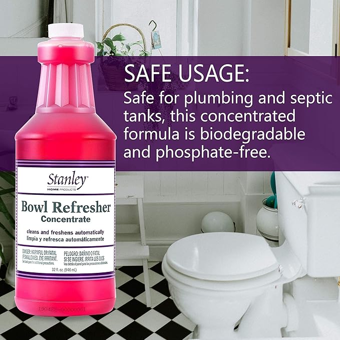 STANLEY HOME PRODUCTS Bowl Refresher Concentrate – Cleans and Freshens Toilets Automatically – 32 fl. oz. (3 Pack)