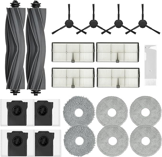 JoyBros Accessories for Dreame L10s Ultra Heat ONLY; X30 Ultra mops/Wipes X6; dust Bag X4; Filter HEPA X4; Main Brushes X2; Side Brushes X4 Spare Parts