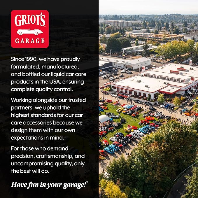 Griot's Garage Rinseless Wash for Car Cleaning and Detailing, No-Rinse Vehicle Washing, Dilutes Into Detailer, Clay Bar Lubricant, 10488, One Gallon