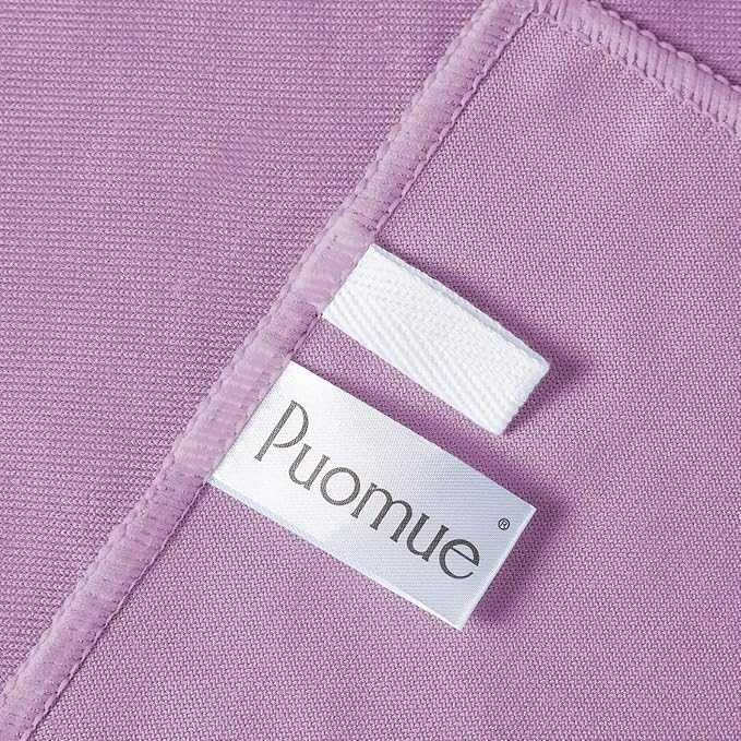 Puomue 10 Pack Microfiber Glass Cleaning Cloth, 10.8 Inch X 13.8 Inch, Lint Free Quickly Clean Windows, Mirrors, Glasses, Phone Screens, Camera Lenses, Pink