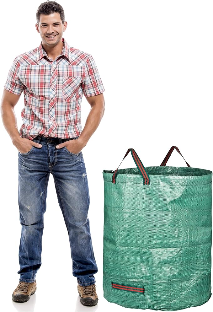 GardenMate 15-Pack 72 Gallons Reusable Garden Waste Bags (H30, D26 inches) - Yard Waste Bags