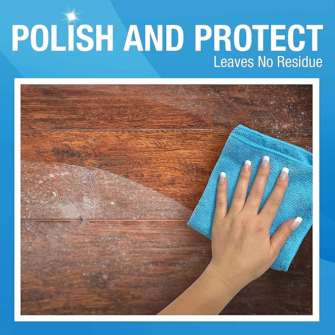 MiracleWipes for Wood Surfaces, Remove Dirt and Grime Buildup, Clean, Protect, and Polish Cabinets, Furniture, and Wood Floors, Great for Kitchen and Bathroom Cleaning Support - 30 Count (Pack of 2)