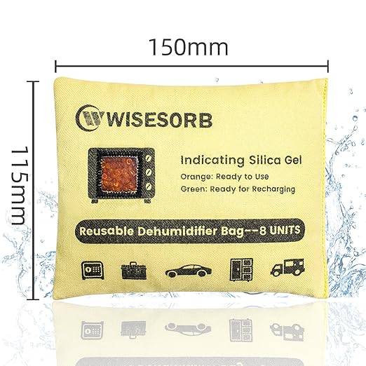 240G 2 Pack Rechargeable Silica Gel Desiccant Packets, Color Indicating Desiccant Packs for Storage, Moisture Absorbers for Suitcase, Storage Bins, Safe, 3D Filaments, Emoisture,Cars