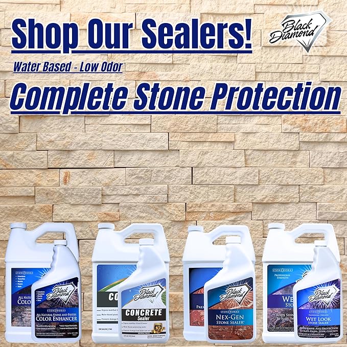 Color Enhancer Sealer for All-Natural Stone and Pavers. Marble, Travertine, Limestone, Granite, Slate, Concrete, Grout, Brick, Block. (Trial/Trial)
