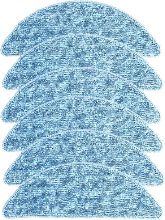 HMHAMA 6PCS Nylon Mop Pad Replacement for ILIFE V3 V3s V5 V5s Pro V50 V55 Robotic Vacuum Cleaner Parts Accessories