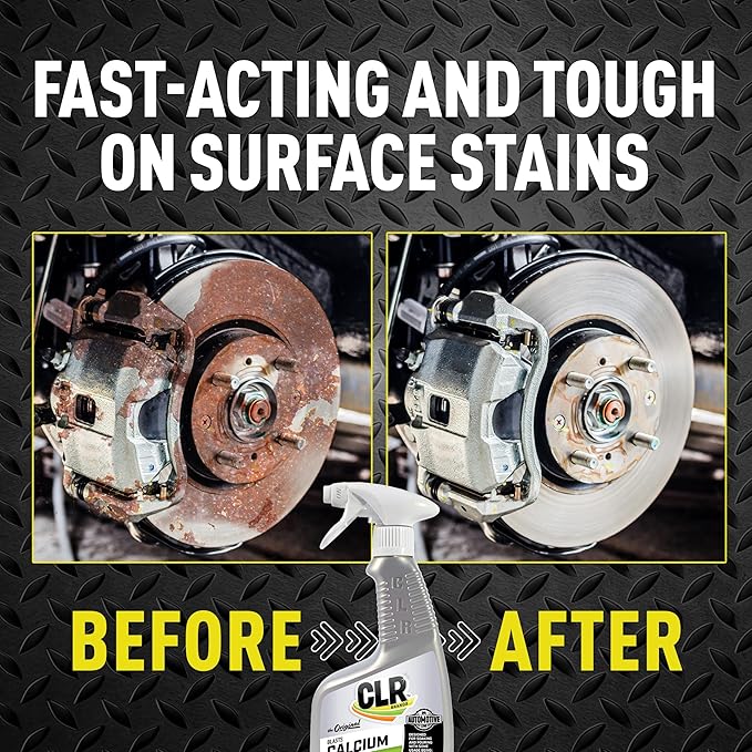 CLR Brands Automotive Calcium, Lime & Rust Remover Spray, 22 oz., Cleaning Spray for Multiple Surfaces, EPA Safer Choice Certified, Ammonia, Phosphate and Bleach Free Cleaner