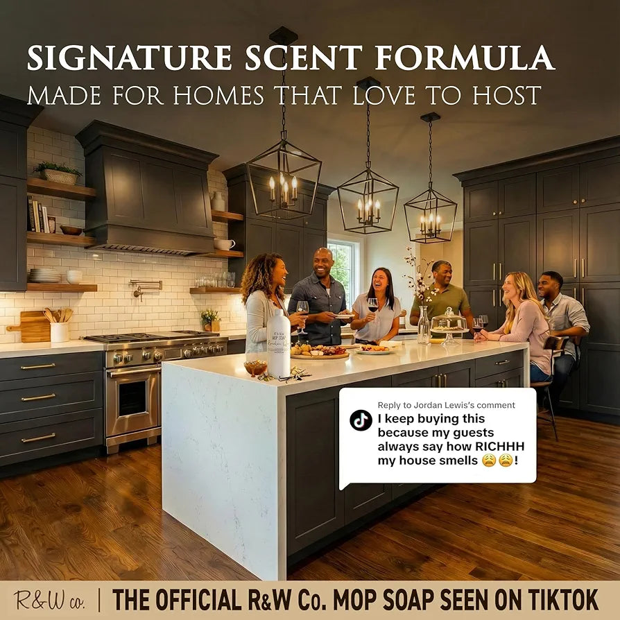 Original 32 oz Premium Mop Soap Brazilian Waves Scented, Gentle Floor Cleaner for all Surfaces, Non-Toxic, Pet and Skin Safe Formula, Streak-Free Shine