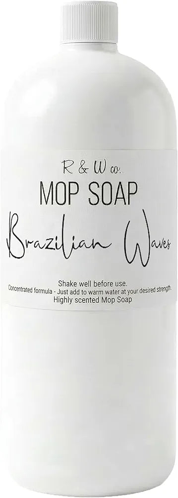 Original 32 oz Premium Mop Soap Brazilian Waves Scented, Gentle Floor Cleaner for all Surfaces, Non-Toxic, Pet and Skin Safe Formula, Streak-Free Shine